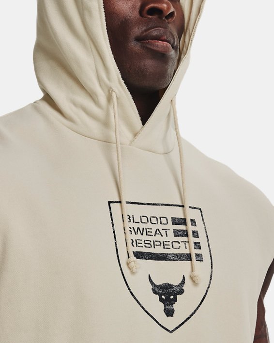 Men's Project Rock Heavyweight Terry Sleeveless Hoodie | Under Armour
